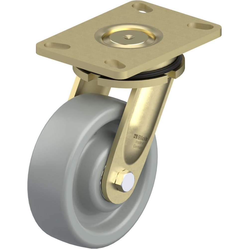 Top Plate Casters, Mount Type: Plate , Number of Wheels: 1.000 , Wheel Diameter (Inch): 6 , Wheel Material: Synthetic , Wheel Width (Inch): 2  MPN:910524