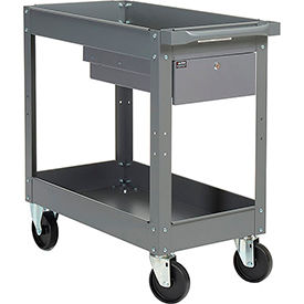 GoVets™ Stock Cart w/1 Drawer & 2 Shelves 500 lb. Cap 30