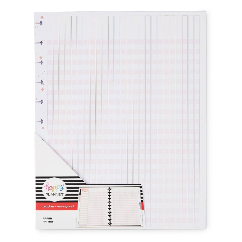 Happy Planner Big Filler Paper, 8-1/2in x 11in, 40 Sheets, Feeling Groovy Checklist (Min Order Qty 8) MPN:AFBFP40-026