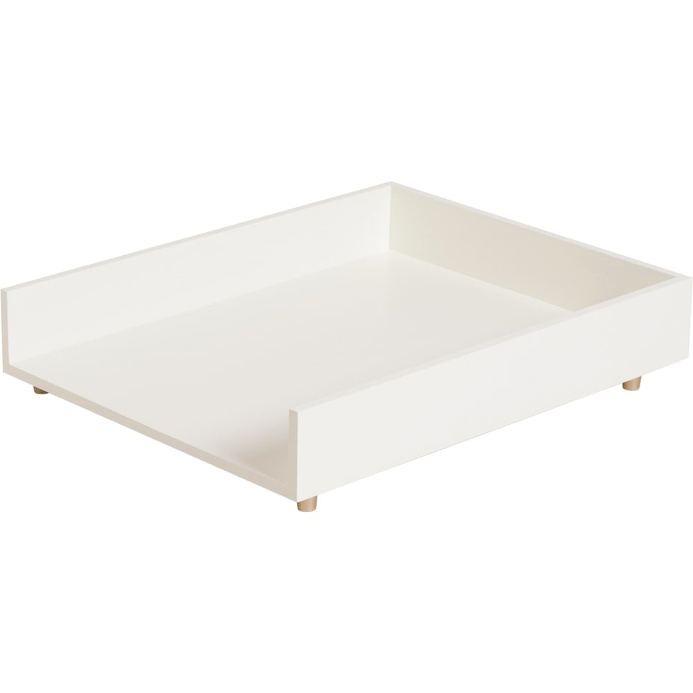 U Brands Juliet Collection Stackable Paper Tray, 2-1/2inH x 9-13/16inW x 12-1/4inD, White (Min Order Qty 5) MPN:3467U03-12