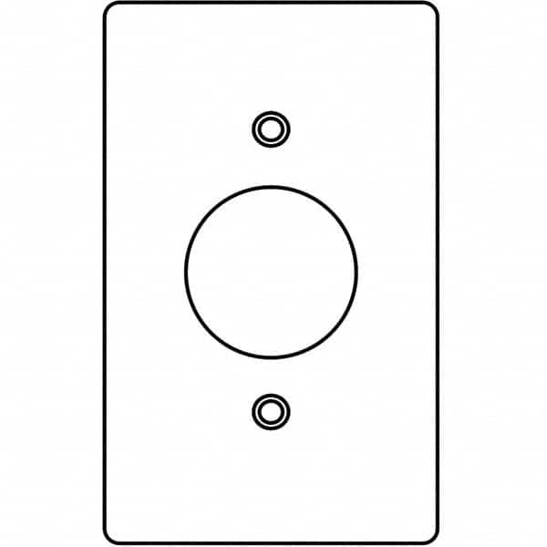 Wall Plates, Wall Plate Type: Outlet Wall Plates , Color: Gray , Wall Plate Configuration: Single Outlet , Material: Aluminum , Shape: Rectangle  MPN:1FR