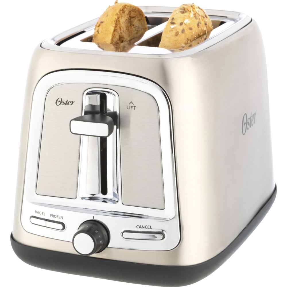 Oster 2 Slice Toaster - 800 W - Toast, Bread, Bagel, Waffle - Brushed Stainless Steel (Min Order Qty 2) MPN:2097654