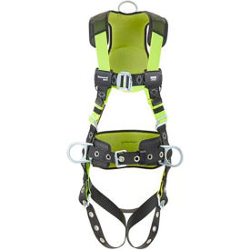 Honeywell Miller H500 Construction Comfort Harness with Front D-Ring Quick Connect S/M Green H5CC222221