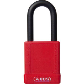 ABUS 74/40 Keyed Alike Lockout Padlock 1-1/2-Inch Non-Conductive Shackle Red 06755 - Pkg Qty 8 06755