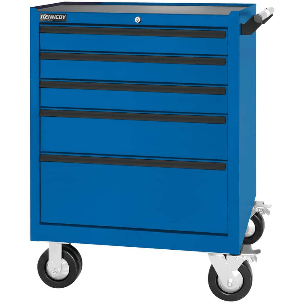 Tool Roller Cabinets, Top Material: Steel , Color: Blue , Overall Depth: 20in , Overall Height: 40in , Overall Width: 29  MPN:295MPBL