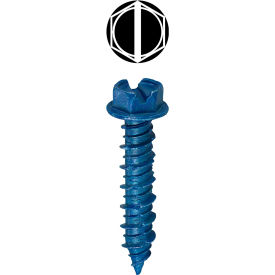 L.H.Dottie® Concrete Screw Anchor Slotted Hex Washer Head 3/16