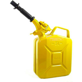 Wavian Jerry Can w/Spout & Spout Adapter Yellow 5 Liter/1.32 Gallon Capacity - 3026 3026