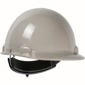 Dynamic Dom Cap Style Dome Hard Hat HDPE Shell 4-PT Suspension Rachet Adjustment Gray 280-HP341R-09