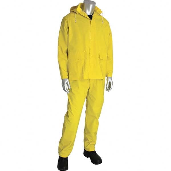 Suit with Pants: Size 2XL, Yellow, Polyester & PVC MPN:201-370X2