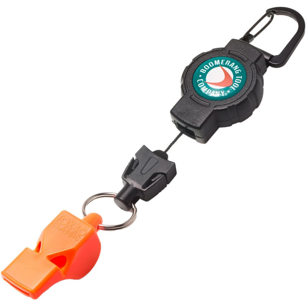 Retractable Key Rings & Gear Tethers, Type: Retractable Gear Tether , Style: Carabiner , Interchangeable: Yes , Extended Length (Inch): 24 , Color: Black MPN:0TBP-0201