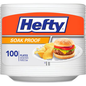 Hefty® Soak Proof Foam Plates Tableware 8-7/8