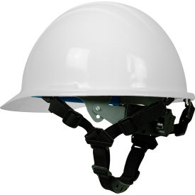 ERB® Americana® Cap with Accessory Slots 4-Point Mega Ratchet® & Chin Strap White - Pkg Qty 12 WEL19781WH