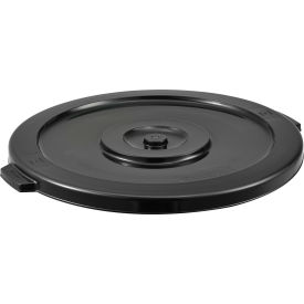 GoVets™ Plastic Trash Can Lid - 32 Gallon Black 461BK240