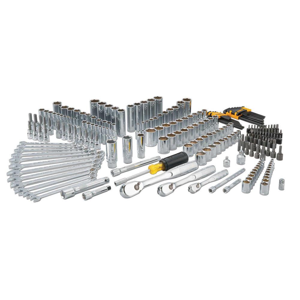 Combination Hand Tool Sets, Set Type: Mechanics Tool Set , Number Of Pieces: 247 , Measurement Type: Inch & Metric , Drive Size: 1/4, 3/8, 1/2  MPN:DWMT81535