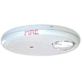 Edwards Signaling GCHFWF-S2VMCH  Wall Speaker Strobe 25 V White Ceiling Mount Marked Fire GCHFWF-S2VMCH