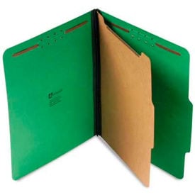 Universal® Pressboard Folder Letter Four-Section Emerald Green 10/Box UNV10202***