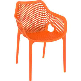 Siesta Air XL Outdoor Dining Arm Chair Orange - Pkg Qty 2 ISP007-ORA