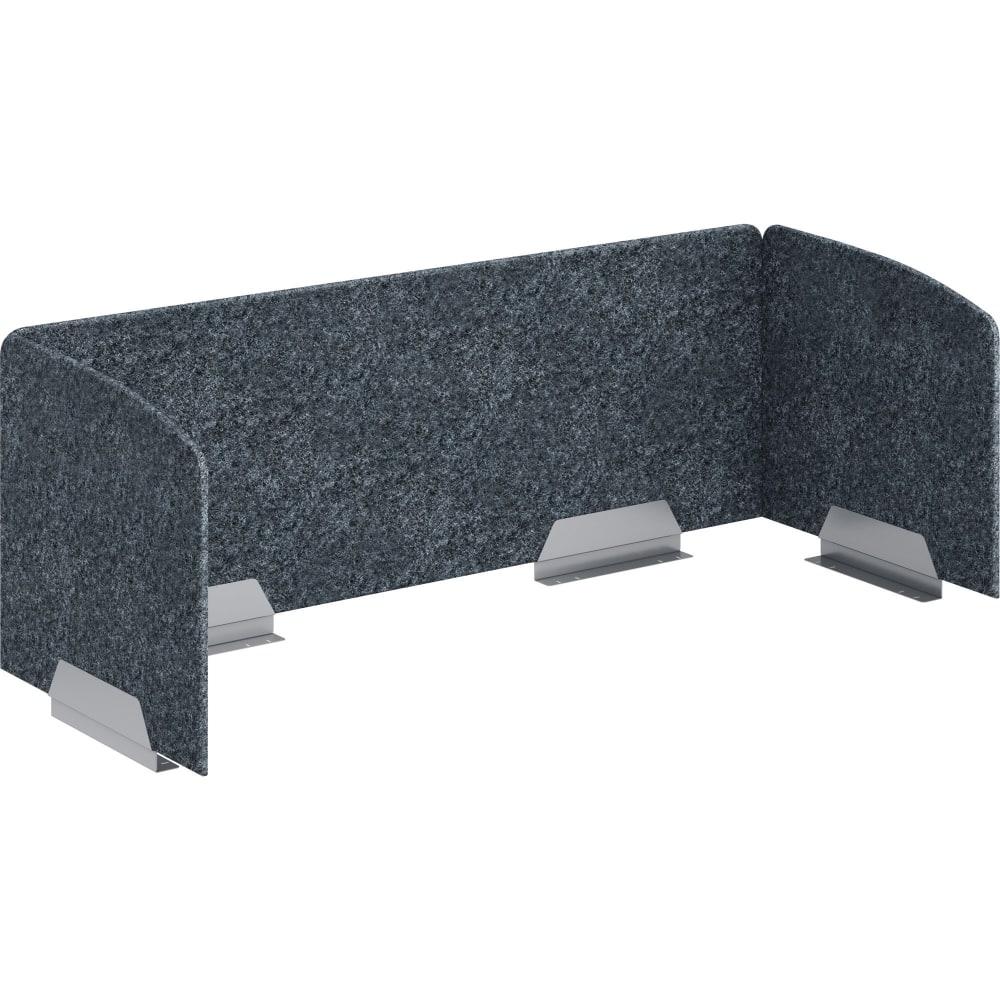 HON 3-Sided Above U Desktop PET Screen - 58in Width23.3in Depth x 20in Length - Gray - 1 / Each MPN:VAU6024Y4PR6