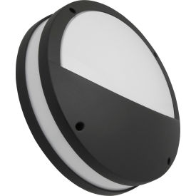 Sunlite® LED Outdoor Wall & Bulkhead Round Light Fixture 20W 30K/40K/50K 120-277V Black 81384-SU