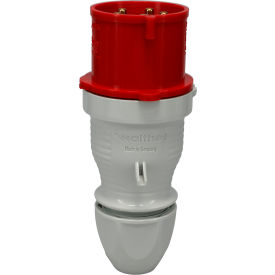 Walther Electric 230 Male Plug 30/32A 5P 400Vac 6 Hr IP44 With Dome Connector Back Shell 230