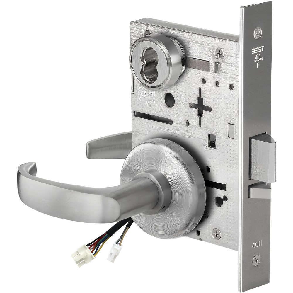 Lever Locksets, Lockset Type: Entrance , Key Type: Keyed Different , Back Set: 2-3/4 (Inch), Cylinder Type: Less Core , Material: Metal  MPN:45HW7DEU14H626R