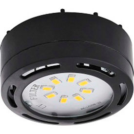 Amax Lighting LEDPL1-BLK LED Puck Light 4W 3000 CCT 360 Lumens 82 CRI Black LEDPL1-BLK