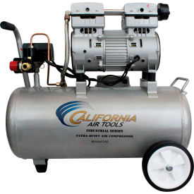 California Air Tools Electric Air Compressor with Drain Valve 2 HP 8 Gal. Cap. Horizontal 4 CFM 8010ALFCAD