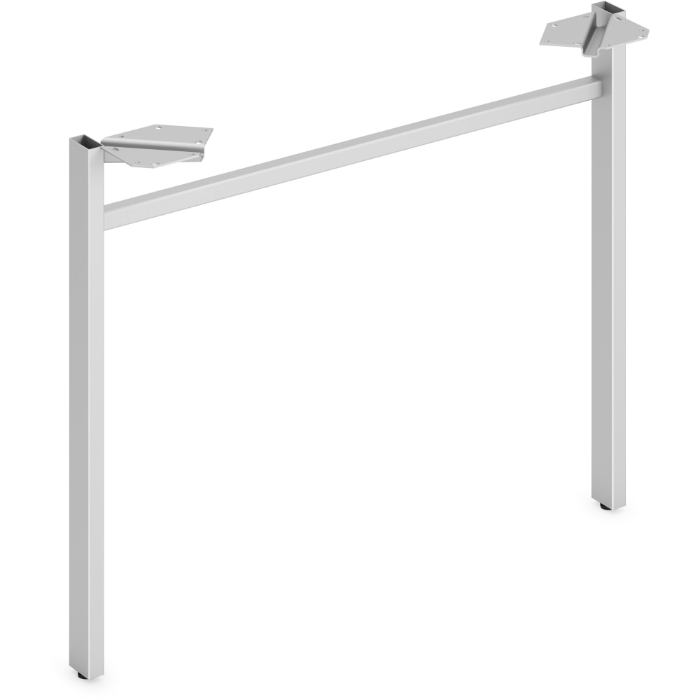 HON Mod Collection Worksurface 30inW U-leg Support - 30in - Finish: Silver MPN:LPLLEG30USVR