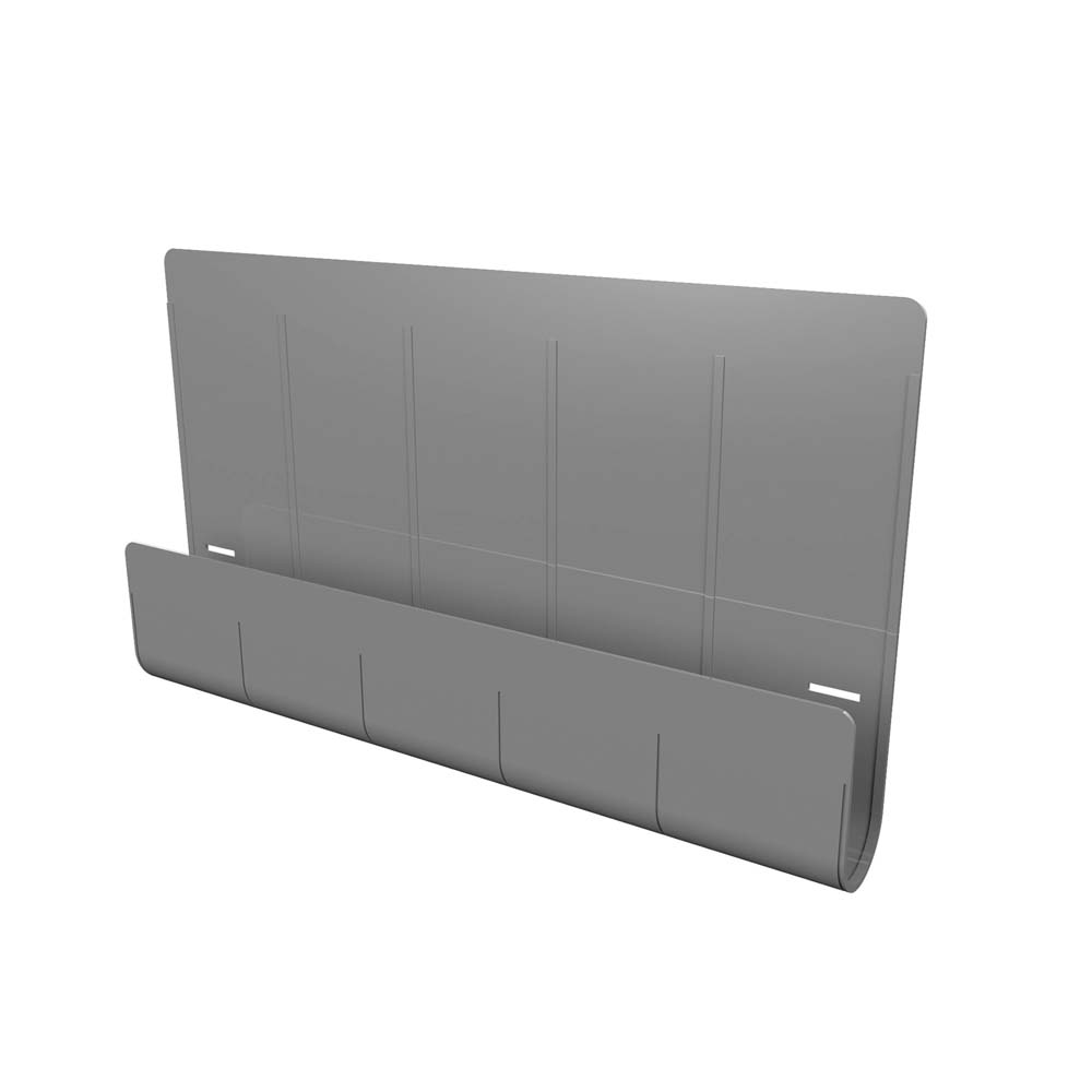 Deflecto Standing Desk Privacy Panel Organizer, Gray MPN:400005