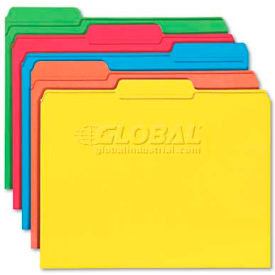 Smead® File Folders 1/3 Cut Reinforced Top Tab Letter Assorted 100/Box 11993