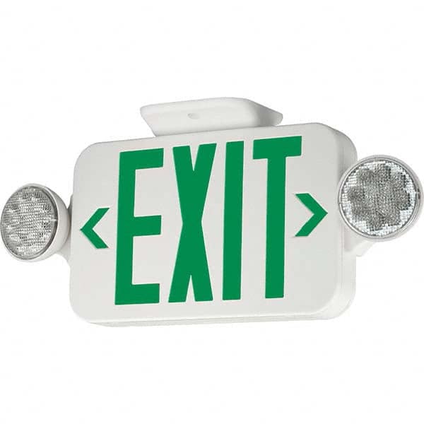 1 Face Ceiling & Wall Mount LED Combination Exit Signs MPN:93043112