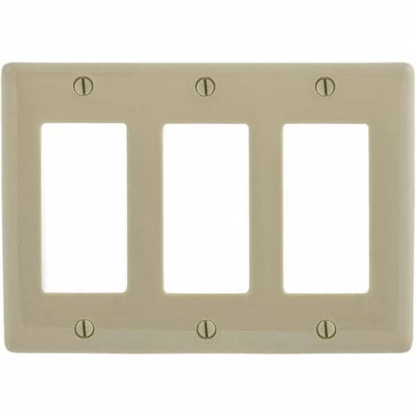 Wall Plates, Wall Plate Type: Outlet Wall Plates , Color: Ivory , Wall Plate Configuration: GFCI/Surge Receptacle , Material: Thermoplastic , Shape: Rectangle  MPN:P263I