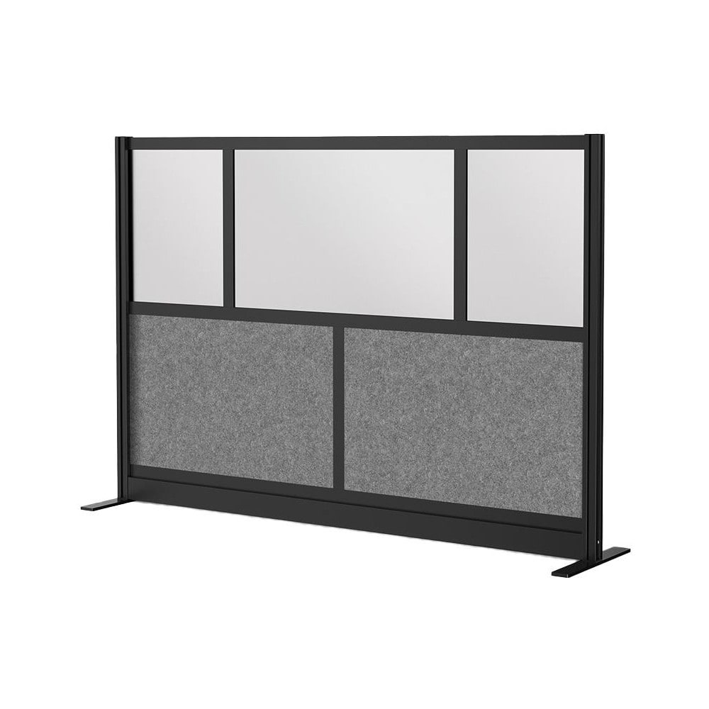 Office Cubicle Partitions, Office Cubicle Partition Type: Modular Wall Room Divider , Color: Black, Gray, Frosted , Material: Aluminum  MPN:MW-7048-FCGB