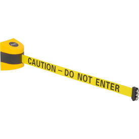 GoVets™ Magnetic Retractable Belt Barrier Yellow Case W/30' Yellow 