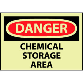 Glow Danger Rigid Plastic - Chemical Storage Area GD239RB