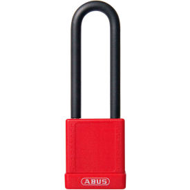 ABUS 74HB/40-75 Keyed Alike Lockout Padlock Non-Conductive 3-Inch Shackle Red 06771 - Pkg Qty 8 06771