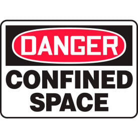 Accuform MCSP116VS Danger Sign Confined Space 10