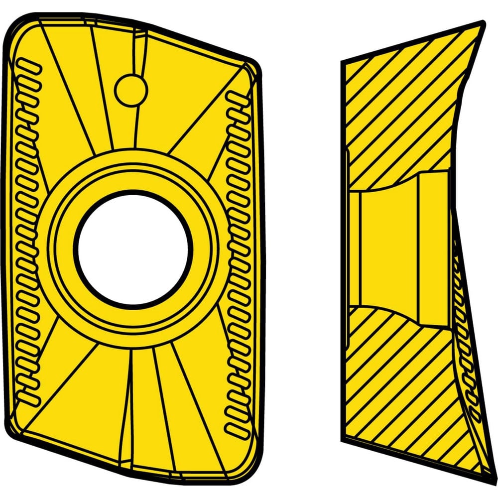 Milling Inserts, Insert Style: XOMX , Insert Size: 16 , Insert Material: Carbide , Insert Shape: Parallelogram , Manufacturer Grade: MP3501  MPN:10198797