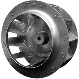 Backward Incline Centrifugal Wheel Rated 3450 RPM Riveted Aluminum 9-3/16