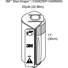 3M™ Steri-Drape Roll Prep Drape 1000NSR 11