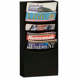 5 Pocket Vertical Literature Rack - Black 403-08