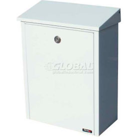 Allux Series Wall Mount Mailbox Allux 200 in White ALX-200-WH