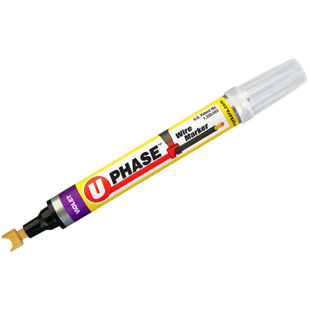 Markers & Paintsticks, Marker Type: Liquid Paint Marker, Tip Shape: Curved, Color: Violet, Ink Type: Xylene-free, Alcohol Base, Fade Resistant, Water Resistant MPN:10712PPM