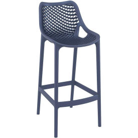 Siesta Air Resin Bar Stool Dark Gray - Pkg Qty 2 ISP068-DGR