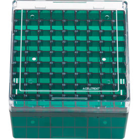 CELLTREAT® Deep Storage Box CF Cryogenic Vial 81 Place Polycarbonate Non-sterile 229944