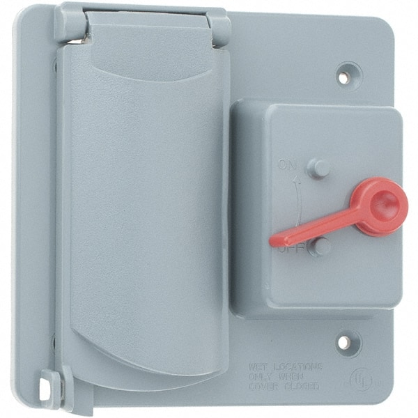 Device Electrical Box Cover: Polyvinyl Chloride MPN:WP2SD-GY