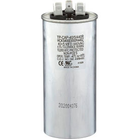 Tradepro® Run Capacitor 40 + 5 MFD 440V Round TP-CAP-40/5/440R