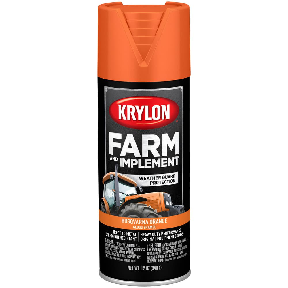 Spray Paints, Product Type: Spray Paint , Type: Farm & Implement Paint , Color: Husqvarna Orange , Finish: High-Gloss , Color Family: Orange  MPN:K01961008