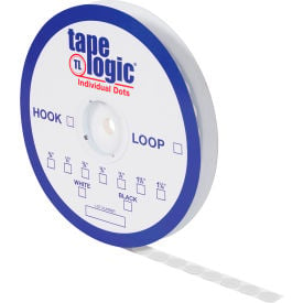 Tape Logic® Hook Tape Individual Dots with Adhesive 7/8