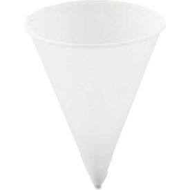 SOLO® Cone Water Cups Paper 4 Oz. Rolled Rim White 200/Pack SCC 4R